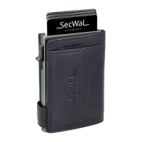 Secwal2 'Vintage' Kartenetui Geldbeutel RFID Leder blau