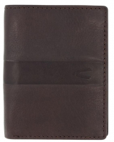 Camel active 'Mals' Kombibörse mit RFID-Schutz echt Rindleder dark brown