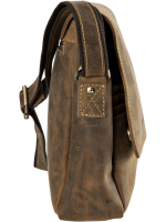 Green Burry Vintagetasche echt Leder sattelbraun