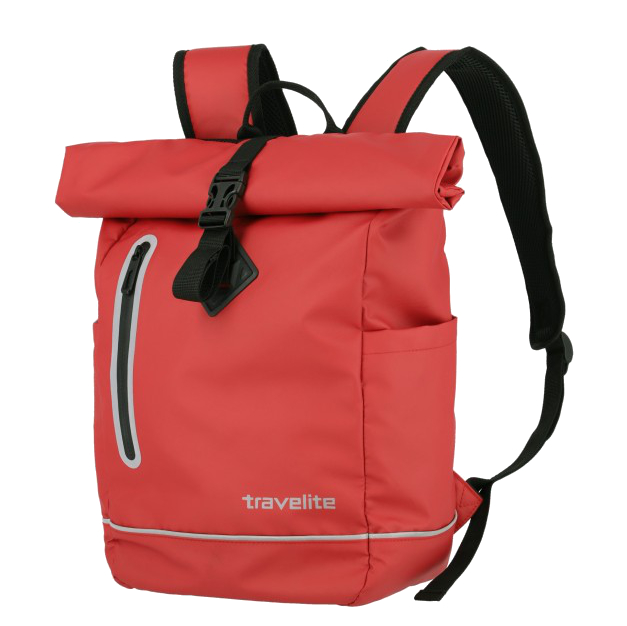 Travelite 'Basics' Rollup Rucksack Planenmaterial 19l rot