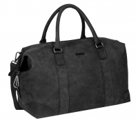 Justified Bags 'Mercure' Weekender mittel echt Leder schwarz