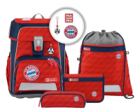 Step by Step 'Mia san Mia' Cloud FC Bayern Schulrucksack-Set 5tlg.990g 19l rot