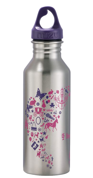 Step by Step 'Purple & Rose' Edelstahl Trinkflasche 0,5l