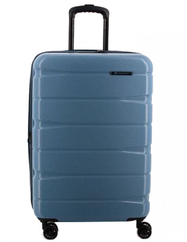 Franky 4-Rad Hartschalen-Trolley M 66x44,5x28/33cm erweiterbar 3,5kg bluestone