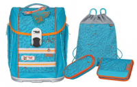 McNeill 'Orange' Schulrucksackset McLight Ergo Primero 4tlg. 1000g 20l türkis/orange