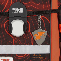 McNeill 'Drache' Schulrucksackset 4tlg. Ergo Complete DIN 1150g 20l schwarz/orange