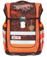 McNeill 'Drache' Schulrucksackset 4tlg. Ergo Complete DIN 1150g 20l schwarz/orange