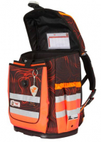 McNeill 'Drache' Schulrucksackset 4tlg. Ergo Complete DIN 1150g 20l schwarz/orange