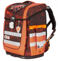 McNeill 'Drache' Schulrucksackset 4tlg. Ergo Complete DIN 1150g 20l schwarz/orange