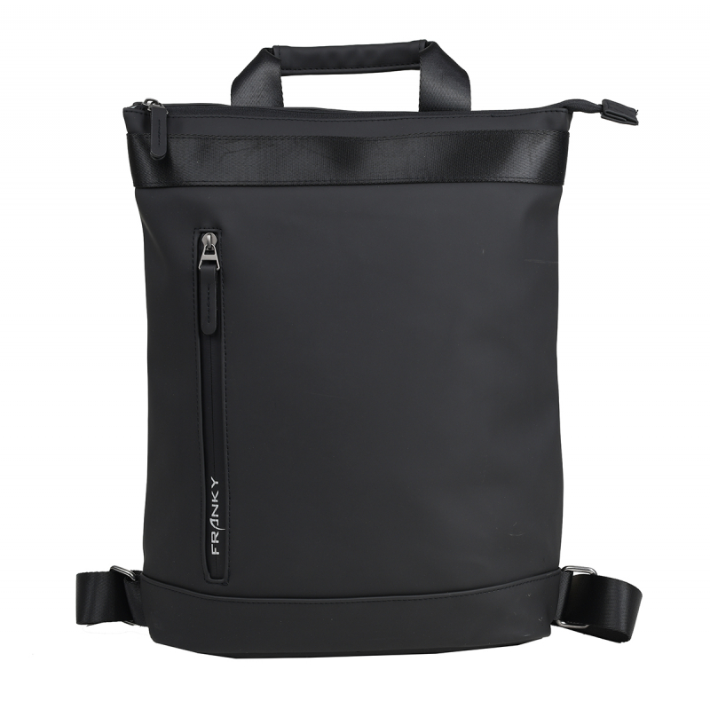 Franky Business-Rucksack mit Tabletfach erweiterbar 14 l Planenmaterial schwarz