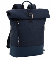 Franky Business-Rucksack mit Laptopfach erweiterbar 13 l Polyester blau