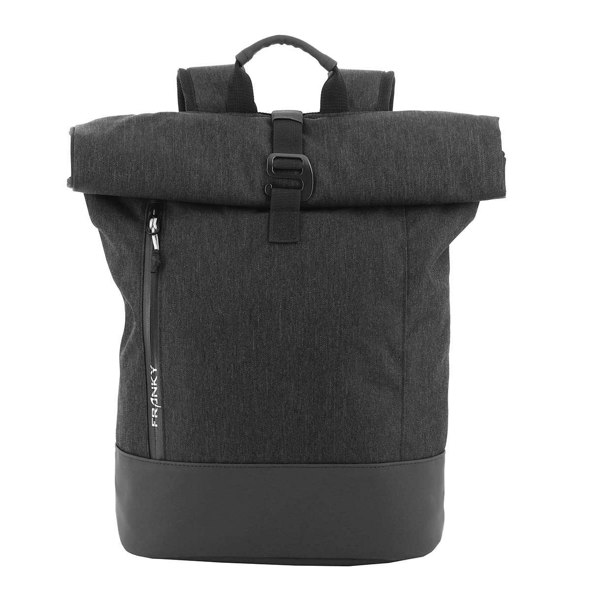 Franky Business-Rucksack mit Laptopfach erweiterbar 13 l Polyester schwarz