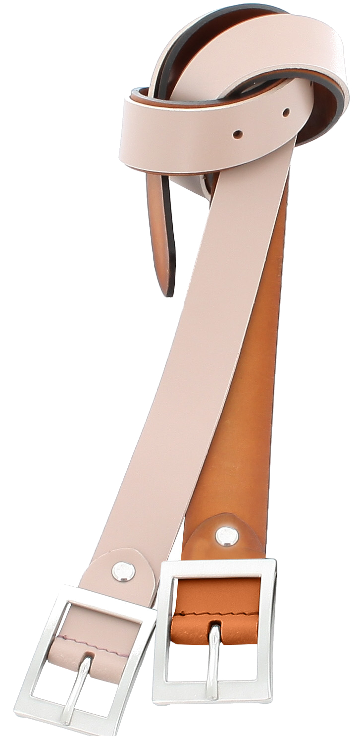 Prato 'LM Vishal' Damengürtel 110cm echt Leder rosa