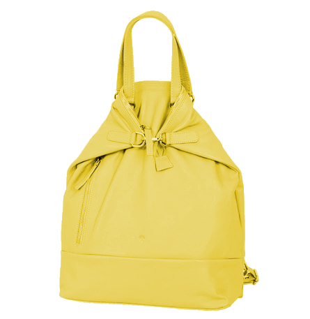 Prato 'LM Shahid' Cityrucksack echt Rindleder gelb