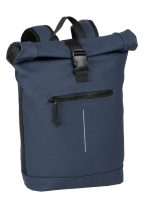 New-Rebels 'Mart' Roll-up Rucksack mit Laptopfach navy