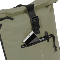 New-Rebels 'Mart' Roll-up Rucksack mit Laptopfach olive