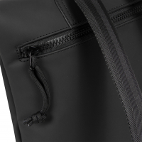 New-Rebels 'Mart' Roll-up Rucksack klein schwarz