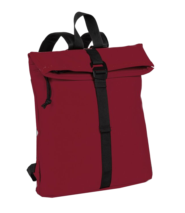 New-Rebels 'Mart' Roll-up Rucksack klein burgundy