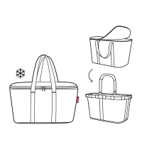 Reisenthel 'coolerbag' Einkaufskorb mit Kühlleistung 20l twist silver