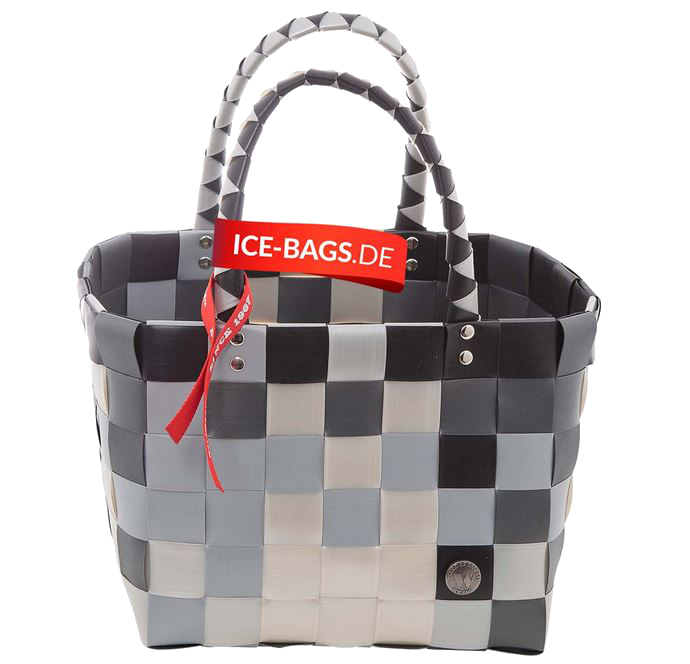 Witzgall 'ICE-BAG Flechttasche' Mini Kunststoff schwarz/grau-mix licht- und farbecht Witzgall 'ICE-BAG Flechttasche' Mini Kunststoff schwarz/grau-mix licht- und farbecht