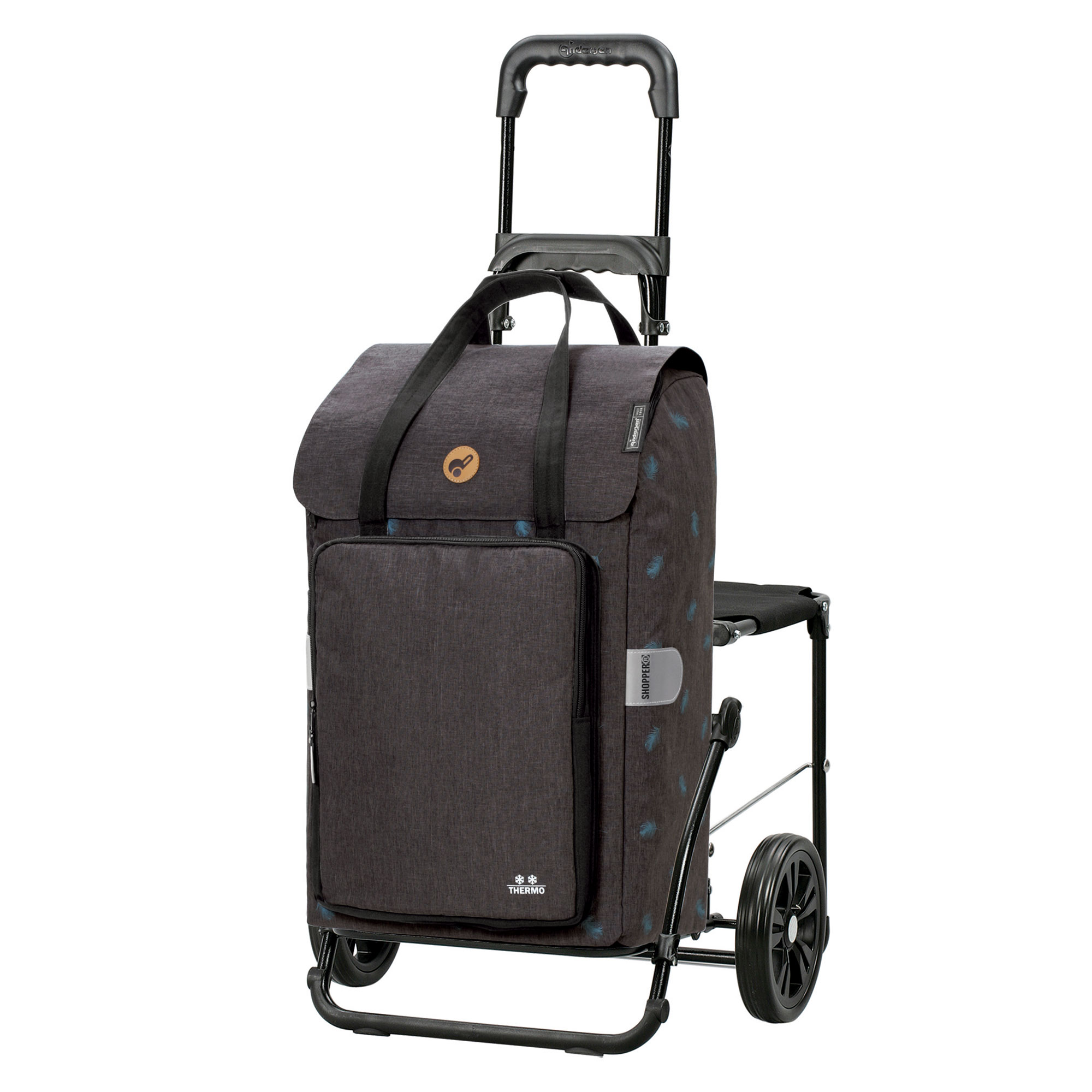 Andersen  'Ivar' Komfort Shopper 44l 50kg MADE in GERMANY anthrazit