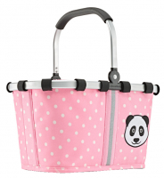 Reisenthel 'carrybag XS kids' Einkaufskorb mit  Alurahmen panda dots pink