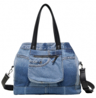 Desigual 'Bols Denim Patch Tunez' Jeanstasche blue denim