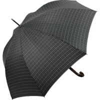 Stormwalker 'Gents Long AC' Golfschirm mi Holzgriff schwarz/karo