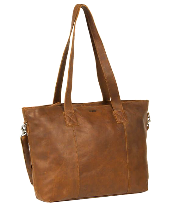 Justified Bags 'Nynke' Shopper echt Rindleder cognac