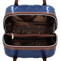 Stratic 'Leather&More' Beautycase blue