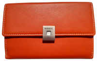 Manage 'Square' Shoppingbörse echt Rindleder orange