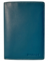 Manage 'Square' Kombibörse mit Riegel echt Rindleder turquoise