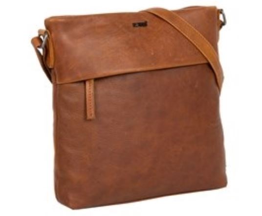 Justified Bags 'Nynke' Umhängetasche echt Rindleder cognac