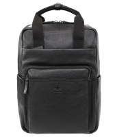 Strellson 'Park royal' Backpack SVZ echt Kuhleder schwarz