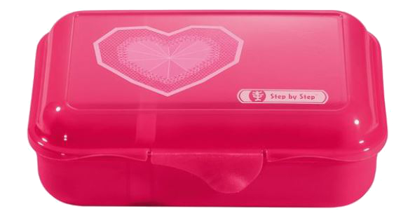 Step by Step 'Glitter Heart Hazle' Lunchbox mit herausnehmbarer Trennwand 0,9l