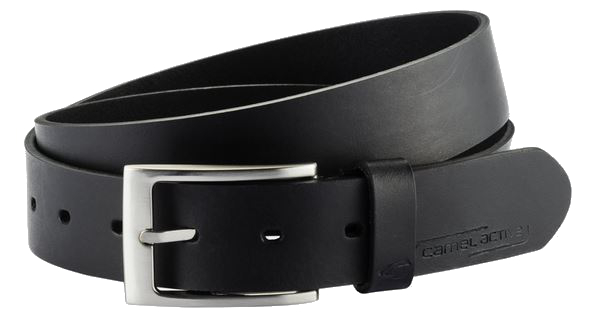 Camel active Herrengürtel 115cm kürzbar 3cm breit echt Leder black