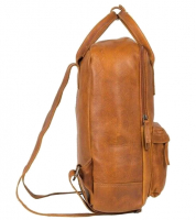Justified Bags 'Nynke' Hochformat Shopper Backpack echt Rindleder cognac