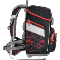 Step by Step 'Ninja Yuma' Space Schulrucksack-Set 5tlg. 1250g 20l schwarz/rot