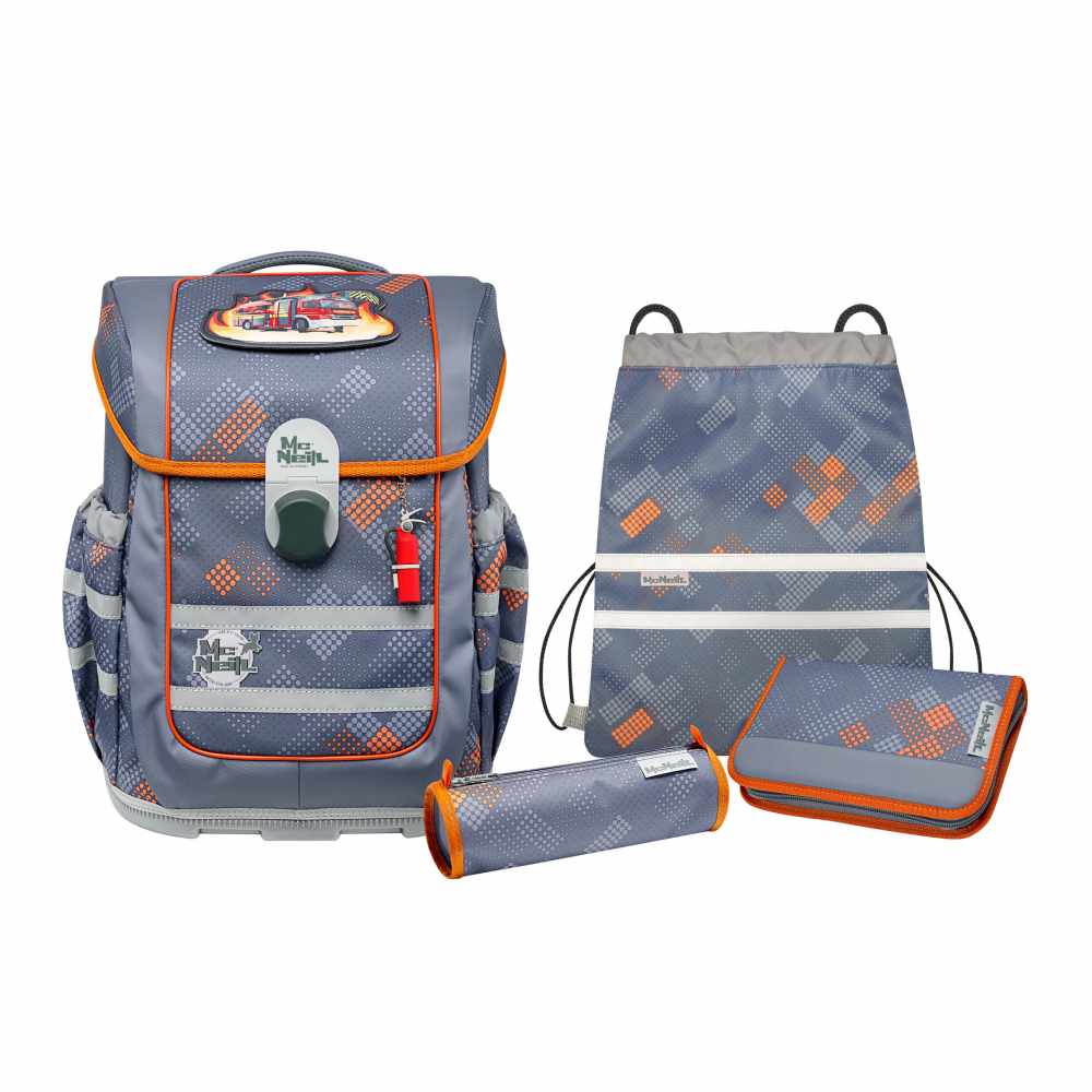 McNeill 'Fire' Schultaschenset 5tlg Ergo Complete
