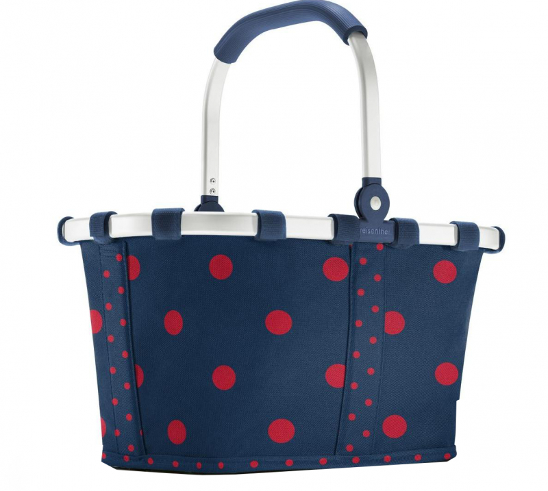 Reisenthel 'Carrybag XS' Einkaufskorb mit Alurahmen mixed dots red 