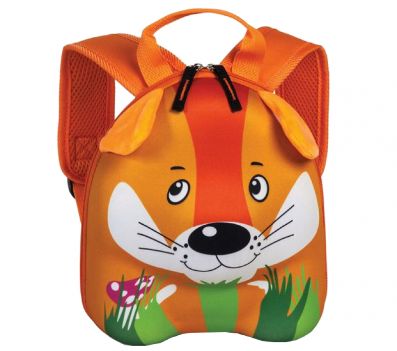  Best Way Kinderrucksack mit 3D Effekt 4l orange