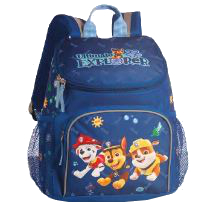 Fabrizio 'Paw Patrol' Rucksack mit Reissverschlussdeckel 8l mittelblau