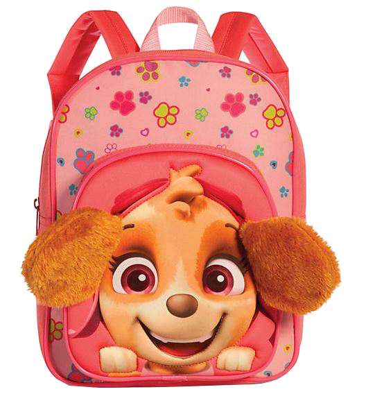 Fabrizio 'Paw Patrol' Kinderrucksack mit lustigen Stoffohren 8l pink