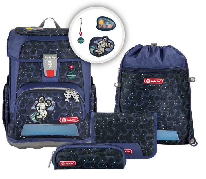 Step by Step 'Star Astronaut' Cloud Schulrucksackset 5tlg. 990g 19l dunkelblau