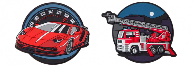 Schneiders Patches Supercar+Fire Truck