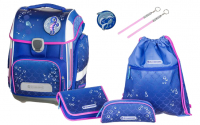 Schneiders 'Ergolite' Schultaschenset 6tlg. 1kg 21l Underwater Love Blue