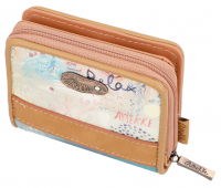 Anekke ' Billetero Sintetico' Geldbörse klein beige/türkis