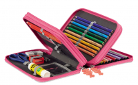 Step by Step 'Unicorn Nuala' XXL-Mäppchen drei Etagen gefüllt pink/rosa