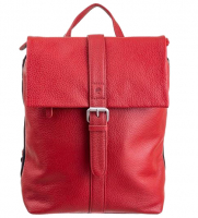 Prato 'LM Shahid' Cityrucksack echt Leder rot