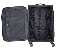 March 'Mosaic' 4-Rad Trolley 68cm 2,80kg 70/81l erweiterbar recyceltes Polyester schwarz